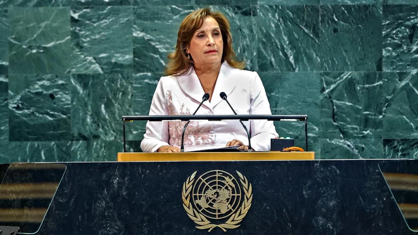 Protocolo de la ONU apaga el micrófono a Dina Boluarte durante discurso sobre igualdad de género